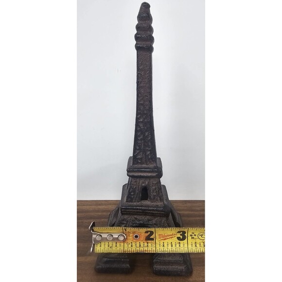 Cast Iron Eiffel Tower Architecture Home Décor French Style Decoration 8" - Picture 9 of 9